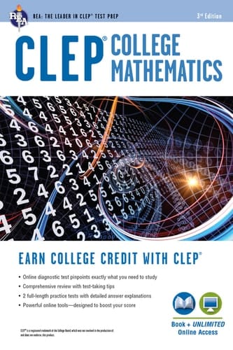 CLEP® College Mathematics Book + Online