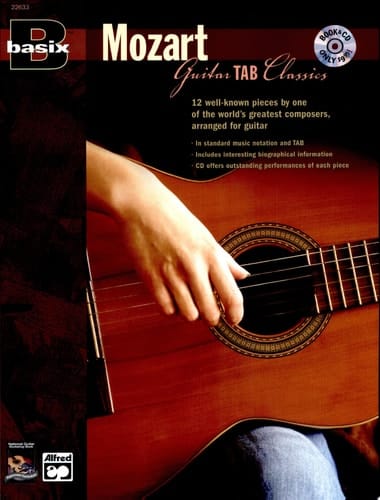 Basix Guitar TAB Classics -- Mozart Book and Online Audio