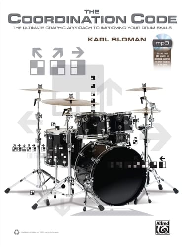 The Coordination Code The Ultimate Graphic Approach to Improving Your Drum Skills, Book, Poster, and Enhanced CD