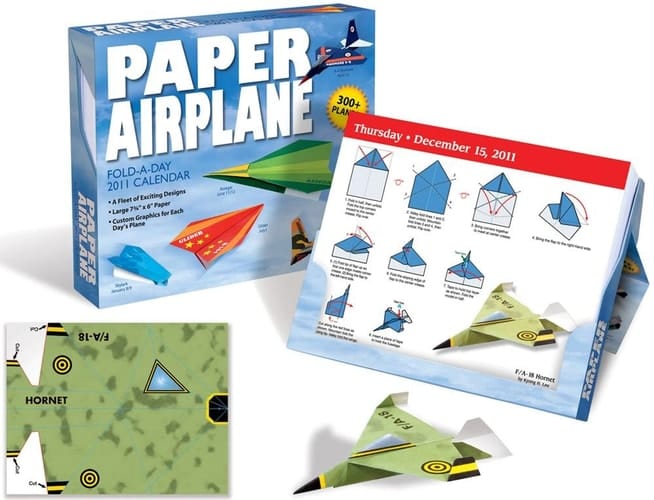 Paper Airplane Fold-A-Day 2011 Day-To-Day Calendar