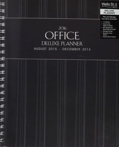 Office 2016 Deluxe Planner: August 2015-december 2016