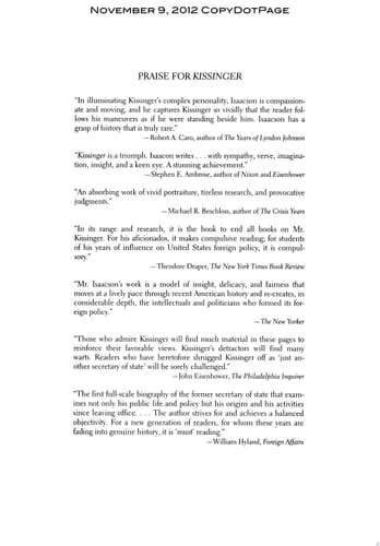 Kissinger A Biography