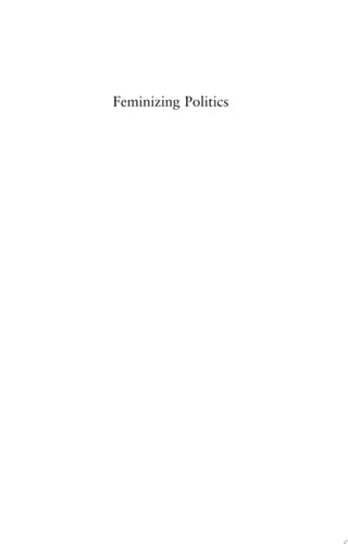 Feminizing Politics