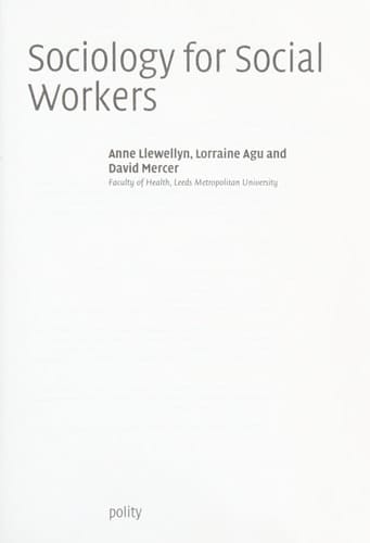 Sociology for Social Workers
