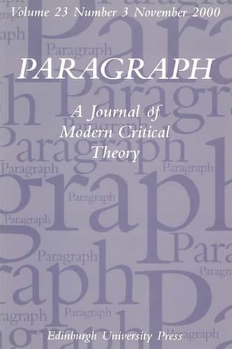 Revisiting the Scene of Writing: New Readings of Cixous Paragraph Volume 23, Issue 3