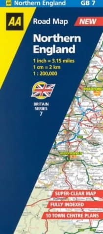 Road Map Britain 07 Northern England 1 : 200 000 AA Automobile Association