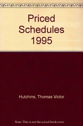 Hutchins' Price Schedules 1995