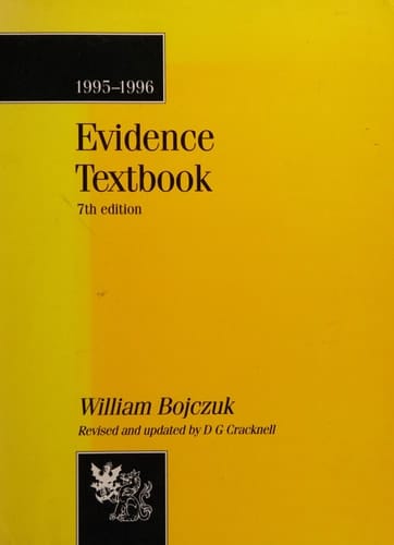 Evidence Textbook