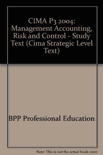 CIMA Study Text Risk and Control Strategy. Management accounting