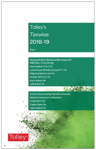 Tolley's Taxwise I 2018-19