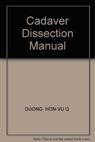 Cadaver Dissection Manual