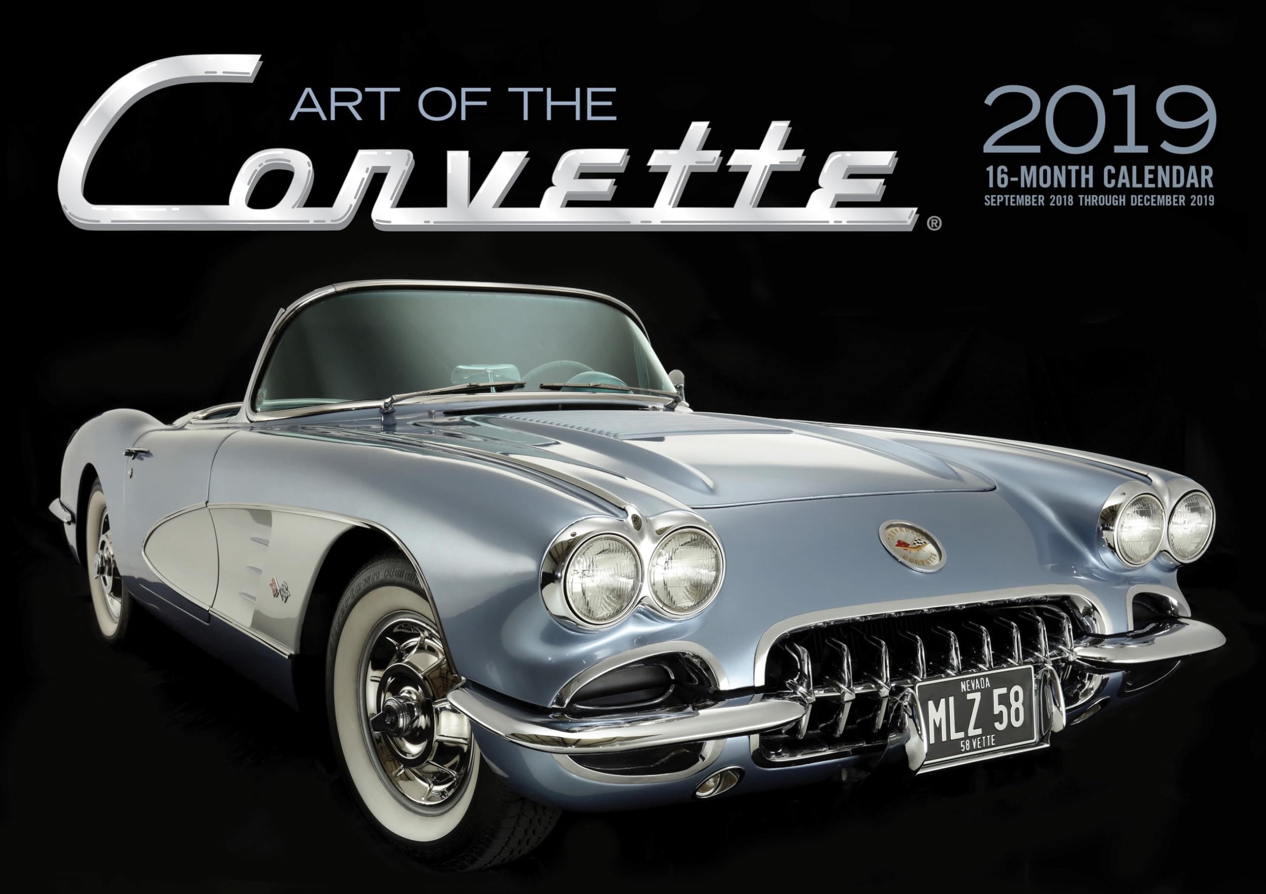Art of the Corvette 2019: 16-Month Calendar Includes September 2018 through December 2019