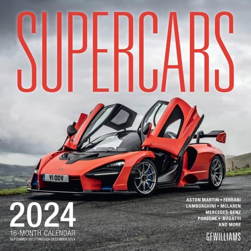 Supercars 2024 16-Month Calendar - September 2023 Through December 2024