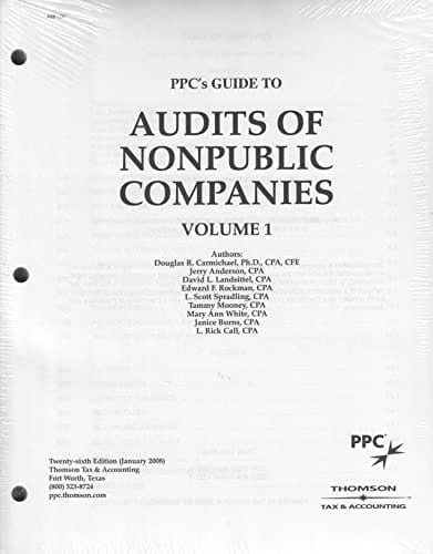 PPC's Guide to Audits of Nonpublic Companies; Volumes 1-3