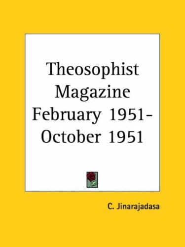 Theosophist Magazine February 1951-October 1951