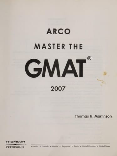 Master the GMAT 2007
