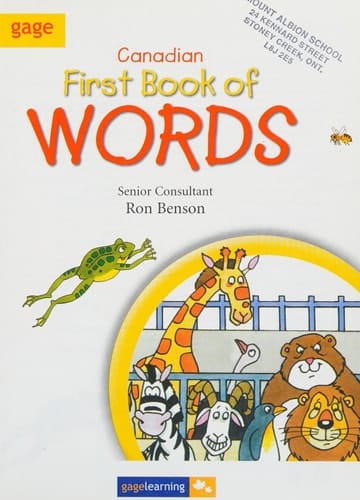 Gage Canadian First Book of Words