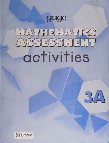 Gage Mathematics Assessment Activities