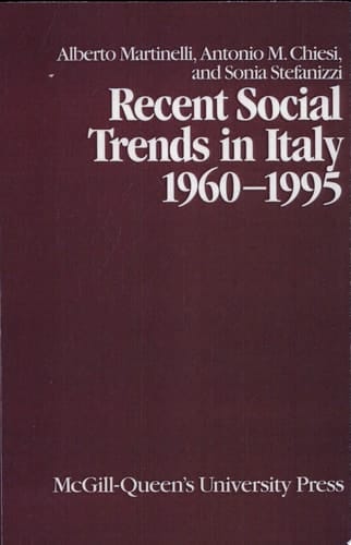 Recent Social Trends in Italy, 1960-1995