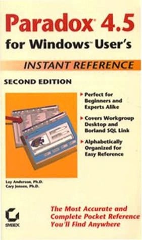 Paradox 4.5 for Windows User's Instant Reference