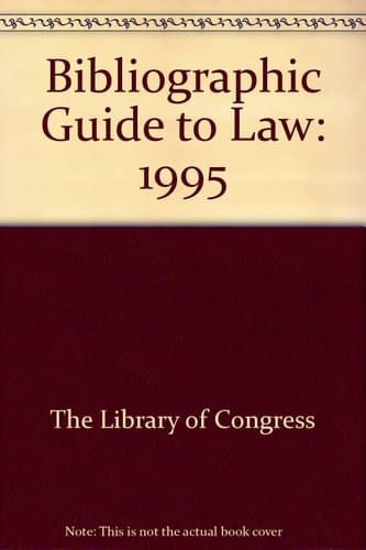 Bibliographic Guide to Law, 1995