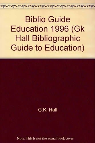 Bibliographic Guide to Education 1996