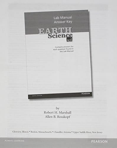 Ags Earth Science 2012 Lab Manual Answer Key Grade 6/12