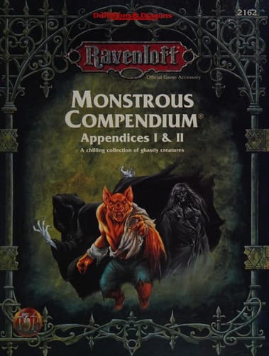 Ravenloft Monstrous Compendium Appendix 1 and 2