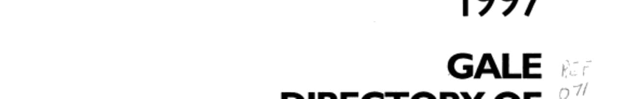 Gale Directory of Publications and Broadcast Media 1997 3 Volume Set