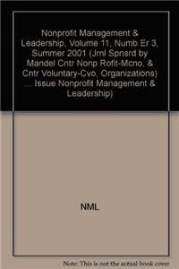 Nonprofit Management and Leadership, Number 3, Spring 2001