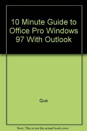10 Minute Guide to Office Pro Windows 97 with Outlook Bundle