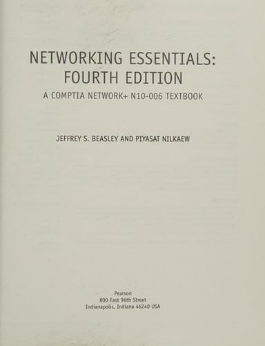 Networking Essentials A Comptia Network+ N10-006 Textbook
