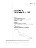 Robotics Research Symposium on Robotics : Winter Annual Meeting : Papers
