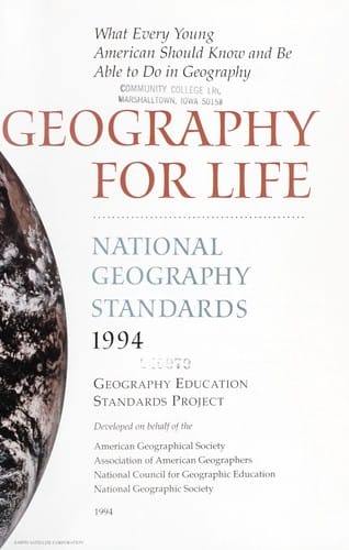 Geography for Life: National Geography Standards, 1994