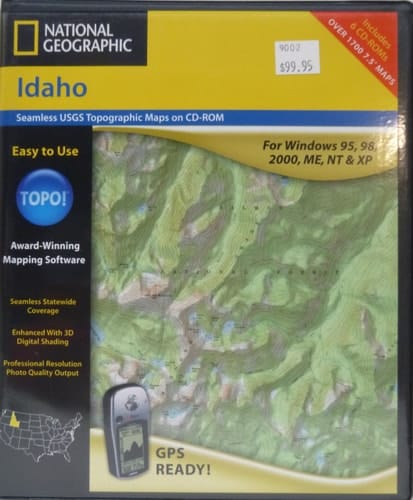 National Geographic Topographical Idaho