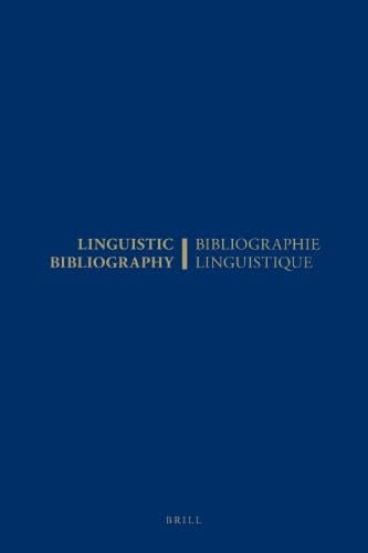 Bibliographie linguistique de l'année 1987/Linguistic Bibliography for the Year 1987 et complément des années précédentes/ and supplement for previous years