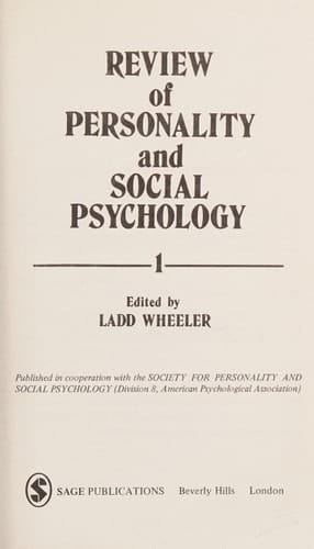 Review of Personality and Social Psychology Volume 2