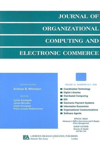 Advances in B2B E-commerce and E-supply Chain Management