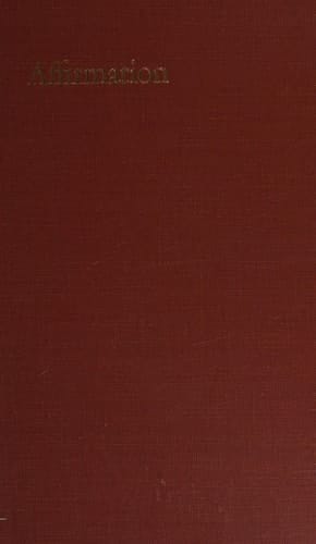Affirmation: A Bilingual Anthology 1919-1966