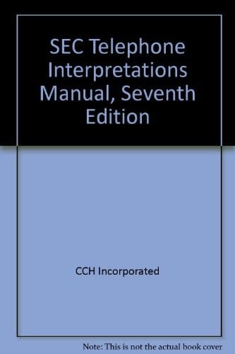 SEC Telephone Interpretations