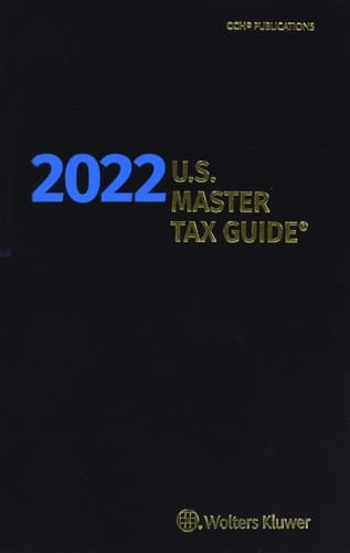 U.S. Master Tax Guide Hardbound Edition (2022)