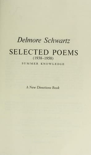 Selected Poems (1938-1958) Summer Knowledge