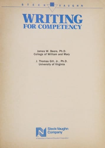 Writing for Competency