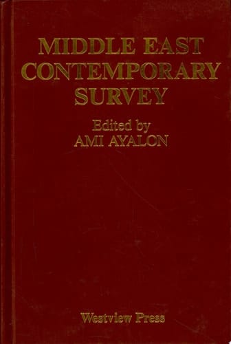 Middle East Contemporary Survey, Volume Xiv: 1990