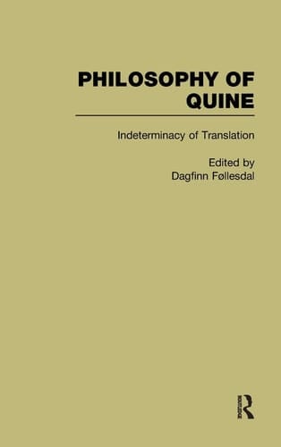 Philosophy of Quine: Indeterminacy of translation