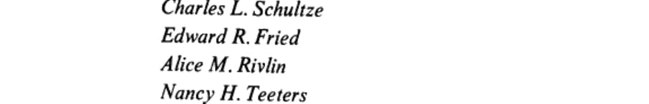 Setting National Priorities The 1972 Budget