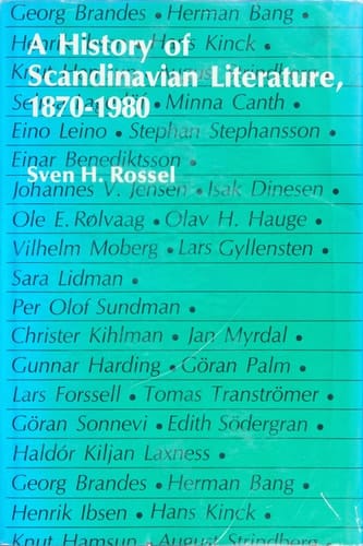 A History of Scandinavian Literature, 1870-1980