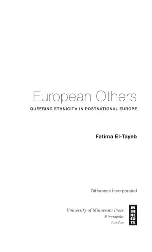 European Others Queering Ethnicity in Postnational Europe