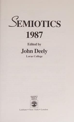Semiotics 1987
