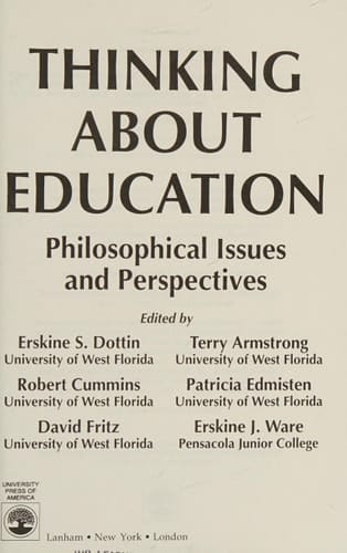 Thinking About Education